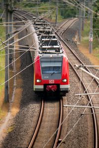 Preview wallpaper train, railway, trees