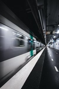 Preview wallpaper train, subway, movement, blur