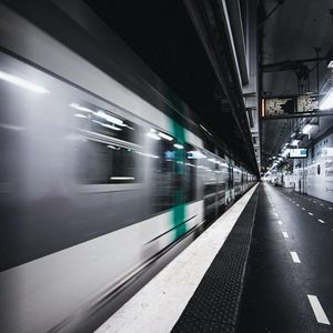 Preview wallpaper train, subway, movement, blur