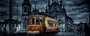 Preview wallpaper tram, city, color, hdr