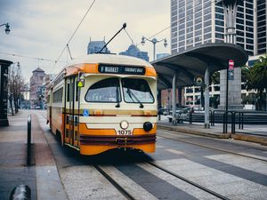 Preview wallpaper tram, city, transport