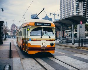 Preview wallpaper tram, city, transport