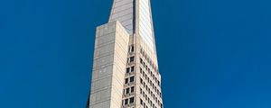 Preview wallpaper transamerica pyramid, buildings, architecture, bottom view