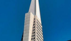 Preview wallpaper transamerica pyramid, buildings, architecture, bottom view