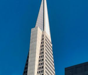 Preview wallpaper transamerica pyramid, buildings, architecture, bottom view