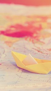 Preview wallpaper travel, map, tenderness, boat