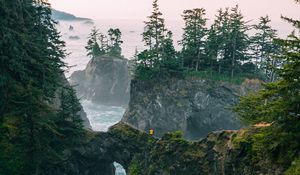 Preview wallpaper travel, rocks, alone, loneliness, trees