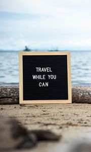 Preview wallpaper travel while you can, inscription, motivation, words