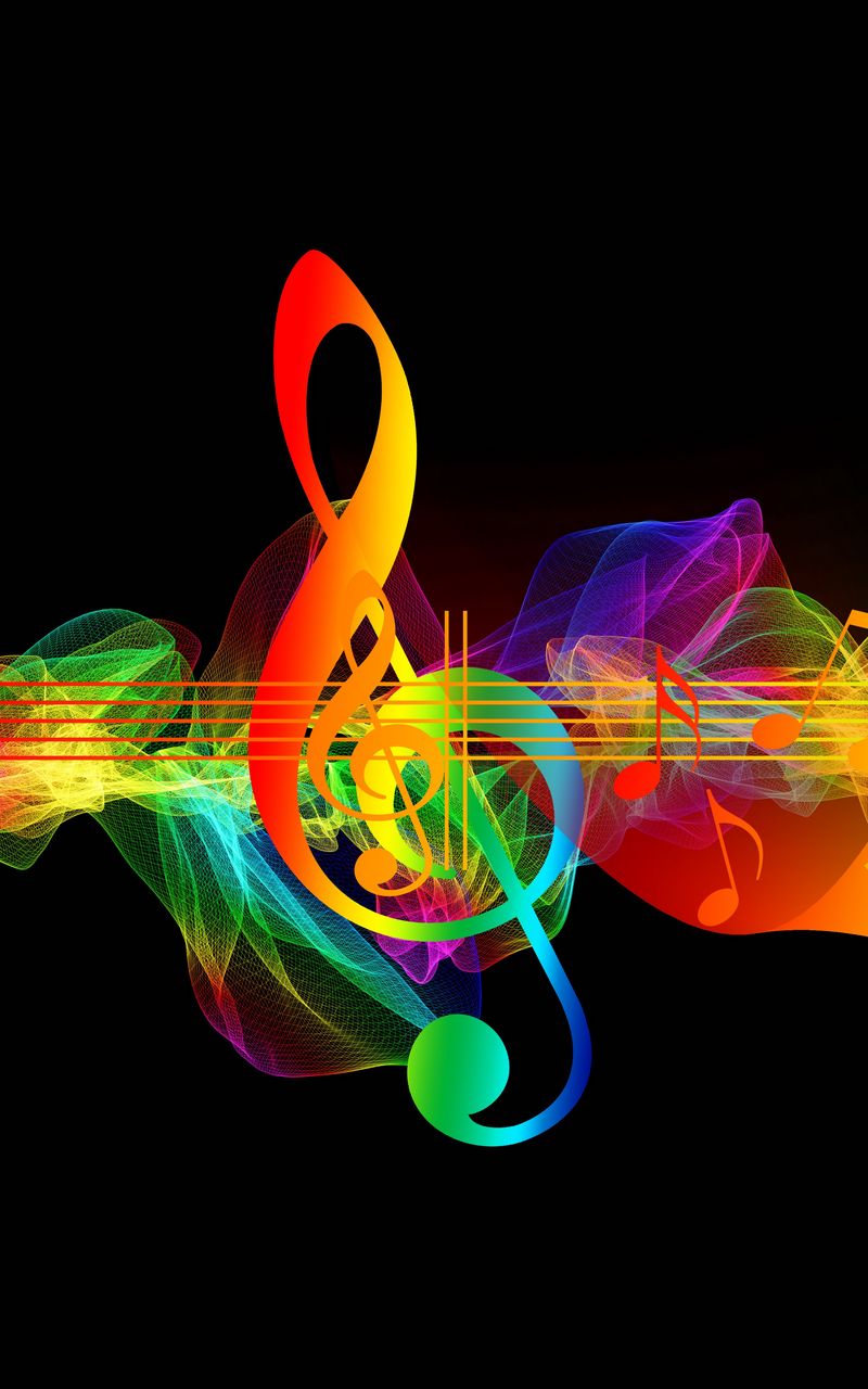 colorful musical wallpaper