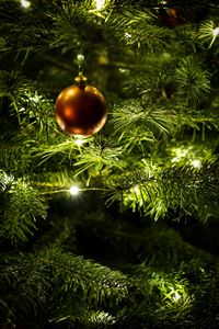 Preview wallpaper tree, ball, new year, decoration, garland