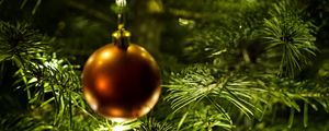 Preview wallpaper tree, ball, new year, decoration, garland