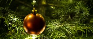 Preview wallpaper tree, ball, new year, decoration, garland