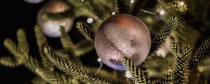 Preview wallpaper tree, balls, decoration, new year