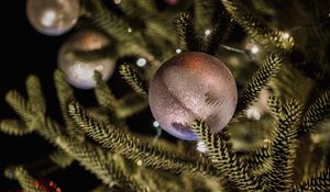 Preview wallpaper tree, balls, decoration, new year