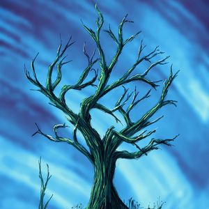 Preview wallpaper tree, branches, dry, trail, art