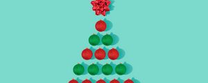 Preview wallpaper tree, decorations, balls, christmas, new year, decoration