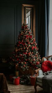 Preview wallpaper tree, decorations, gifts, christmas, new year