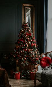 Preview wallpaper tree, decorations, gifts, christmas, new year