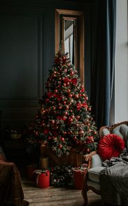 Preview wallpaper tree, decorations, gifts, christmas, new year