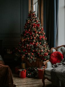 Preview wallpaper tree, decorations, gifts, christmas, new year