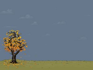 Preview wallpaper tree, drawing, fall