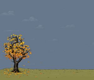 Preview wallpaper tree, drawing, fall