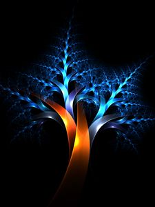 Preview wallpaper tree, fractal, lines, plexus
