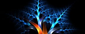 Preview wallpaper tree, fractal, lines, plexus