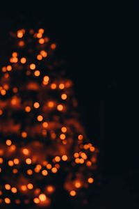 Preview wallpaper tree, garland, blur, bokeh, lights