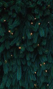 Preview wallpaper tree, garland, new year, christmas, holidays