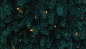 Preview wallpaper tree, garland, new year, christmas, holidays