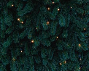 Preview wallpaper tree, garland, new year, christmas, holidays