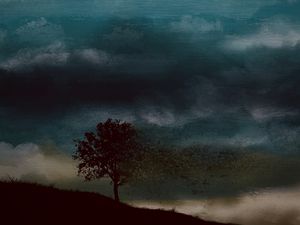 Preview wallpaper tree, gloom, art, dark