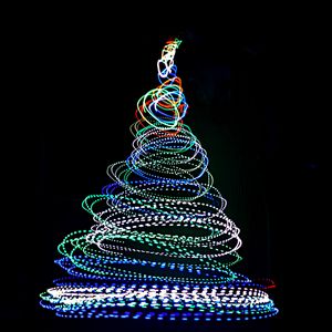 Preview wallpaper tree, neon, long exposure, freezelight, light