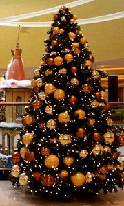 Preview wallpaper tree, shopping center, holiday, christmas, vanity, new year, mood
