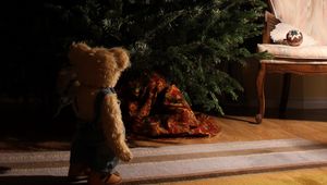 Preview wallpaper tree, toy, teddy bear, new year, christmas