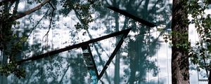 Preview wallpaper trees, branches, shadows, grass, nature