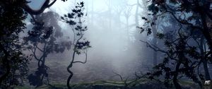 Preview wallpaper trees, fog, art, forest