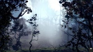 Preview wallpaper trees, fog, art, forest