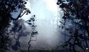 Preview wallpaper trees, fog, art, forest