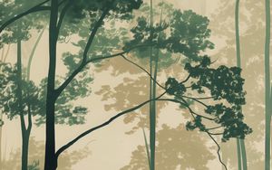 Preview wallpaper trees, forest, art, light