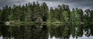 Preview wallpaper trees, lake, reflection