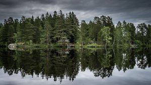 Preview wallpaper trees, lake, reflection
