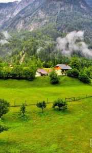 Preview wallpaper trees, mountains, forest, slovenia