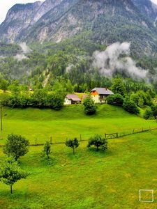 Preview wallpaper trees, mountains, forest, slovenia