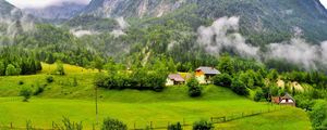 Preview wallpaper trees, mountains, forest, slovenia