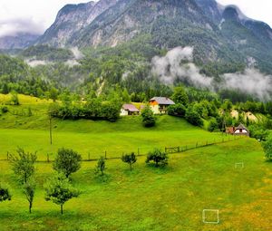 Preview wallpaper trees, mountains, forest, slovenia