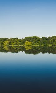 Preview wallpaper trees, reflection, lake, water, landscape