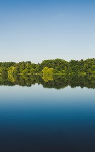 Preview wallpaper trees, reflection, lake, water, landscape