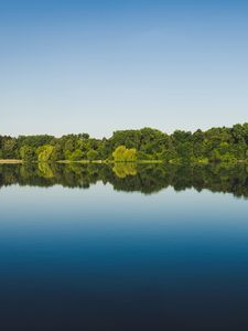 Preview wallpaper trees, reflection, lake, water, landscape